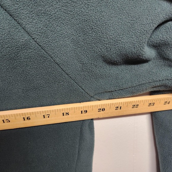 Adidas Jacket Mens XS Mineral Green Trefoil FZ Tedd Full Zip Polar Fleece HK7297 - Picture 9 of 10